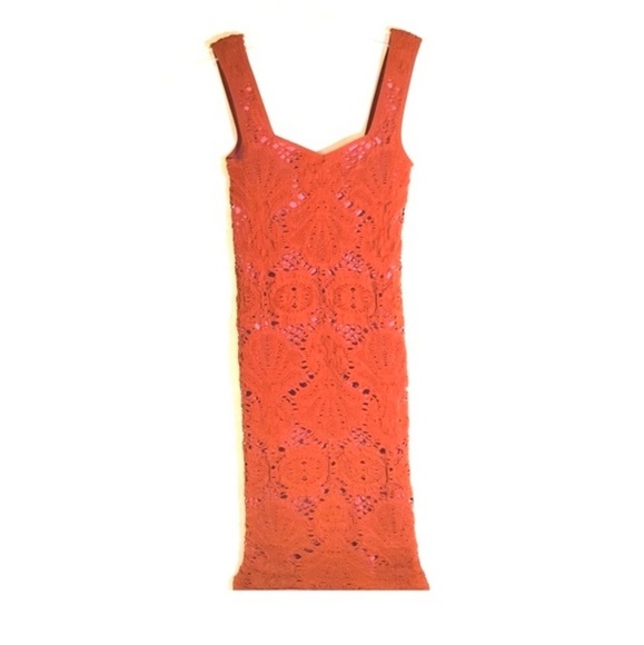 Stretch Dress NWOT Crimson Rust Medallion - Picture 4 of 7